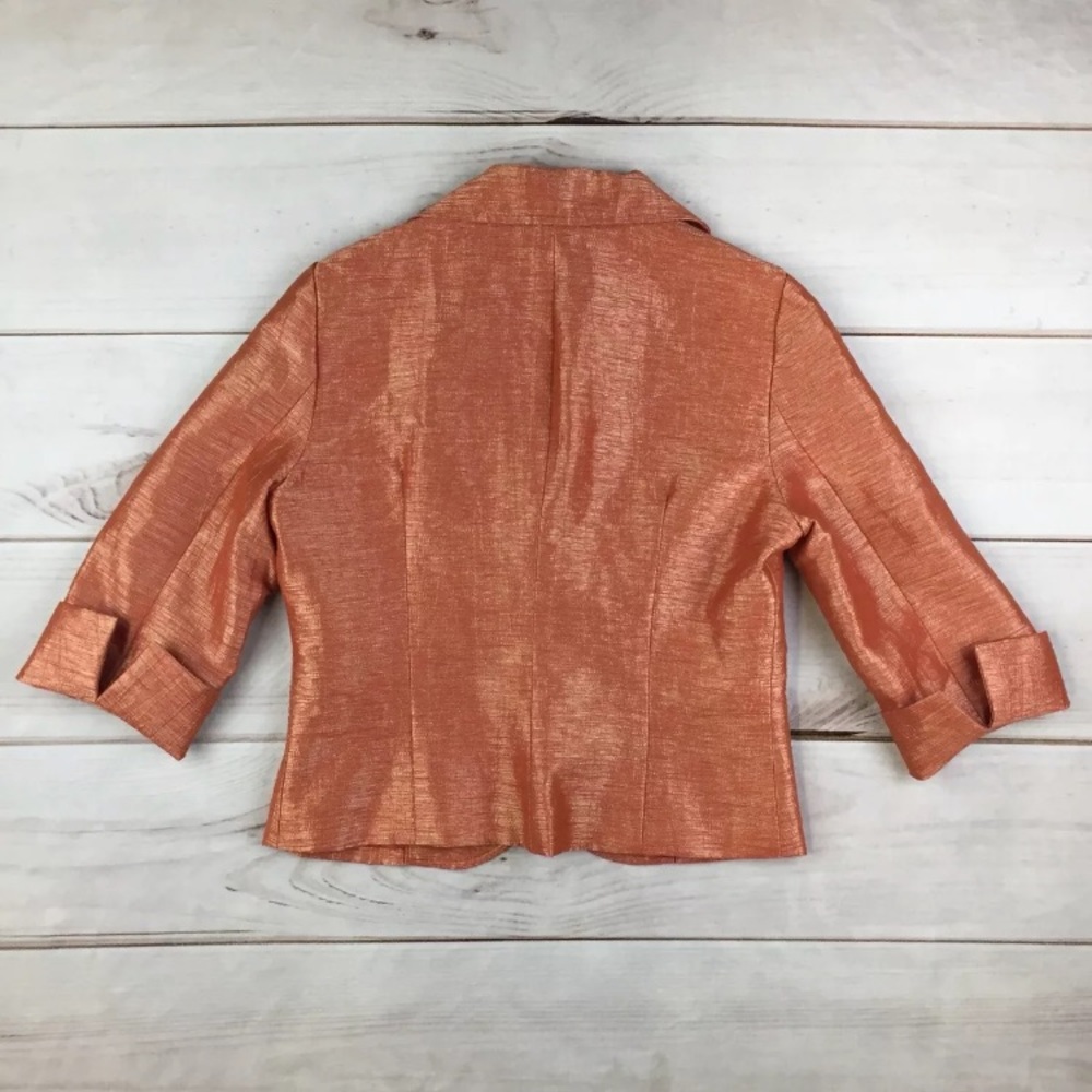 Cache Linen Metallic Linen Blazer Jacket - image 2